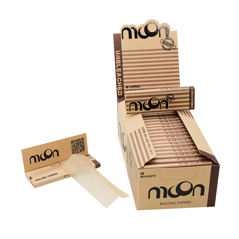 Thumbnail: 50 Packs Premier Natural Short Size Unbleached Rolling Paper