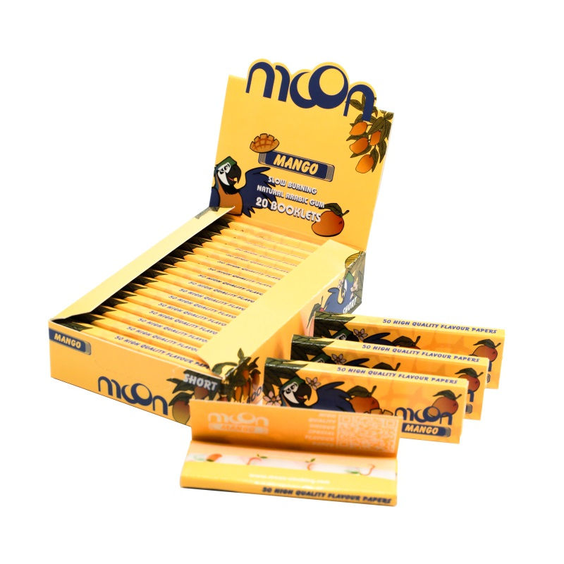 Thumbnail: 20 Packs Mango Flavor Short Size 70mm Wood Rolling Paper