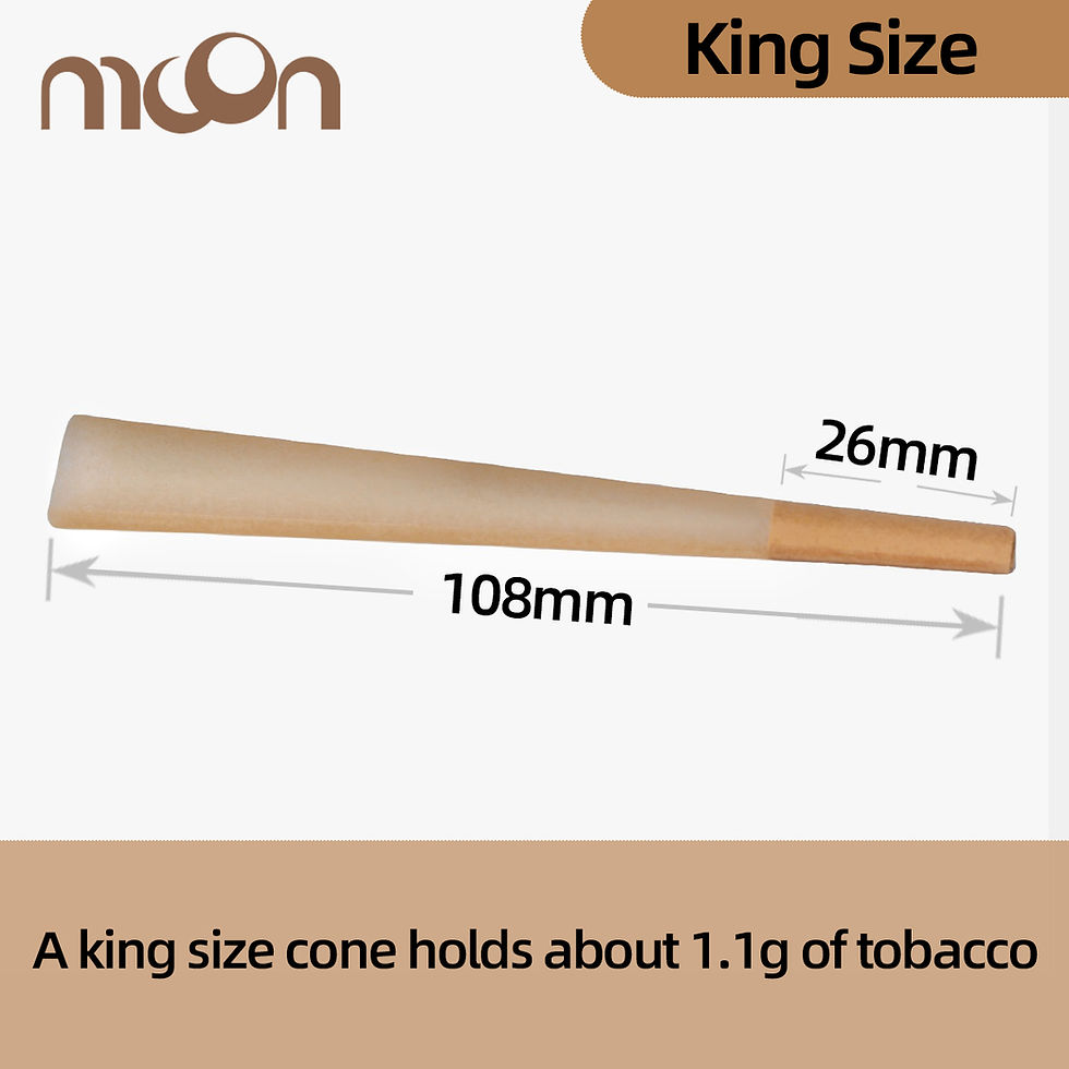 Thumbnail: 50 Pcs Pre Rolled Cones King Size 108mm Unbleahed Rolling Paper