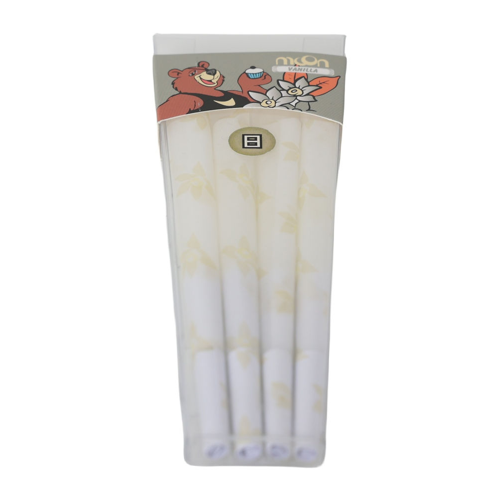 Thumbnail: 8 Pcs Pre Rolled Cones King Size 108mm Vanilla Flavor Rolling Paper
