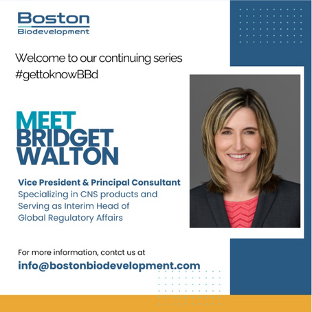 Meet Bridget Walton, Vice President & Principal Consultant at Boston Biodevelopment