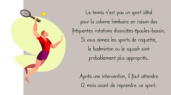 Prévention colonne: Tennis