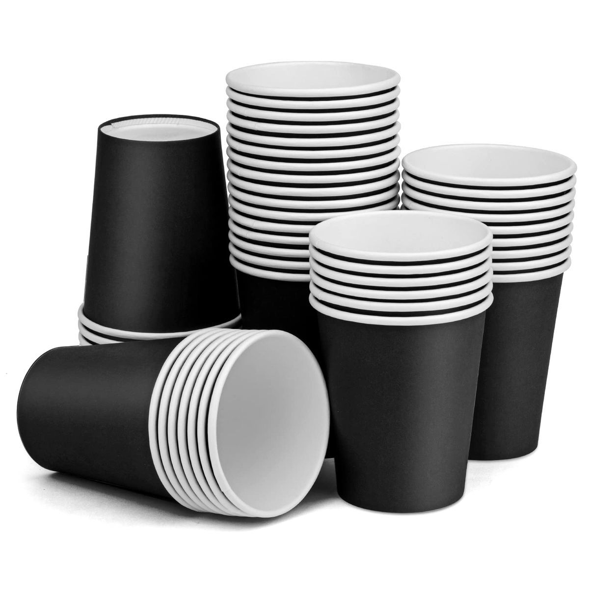 כוסות נייר שחורות