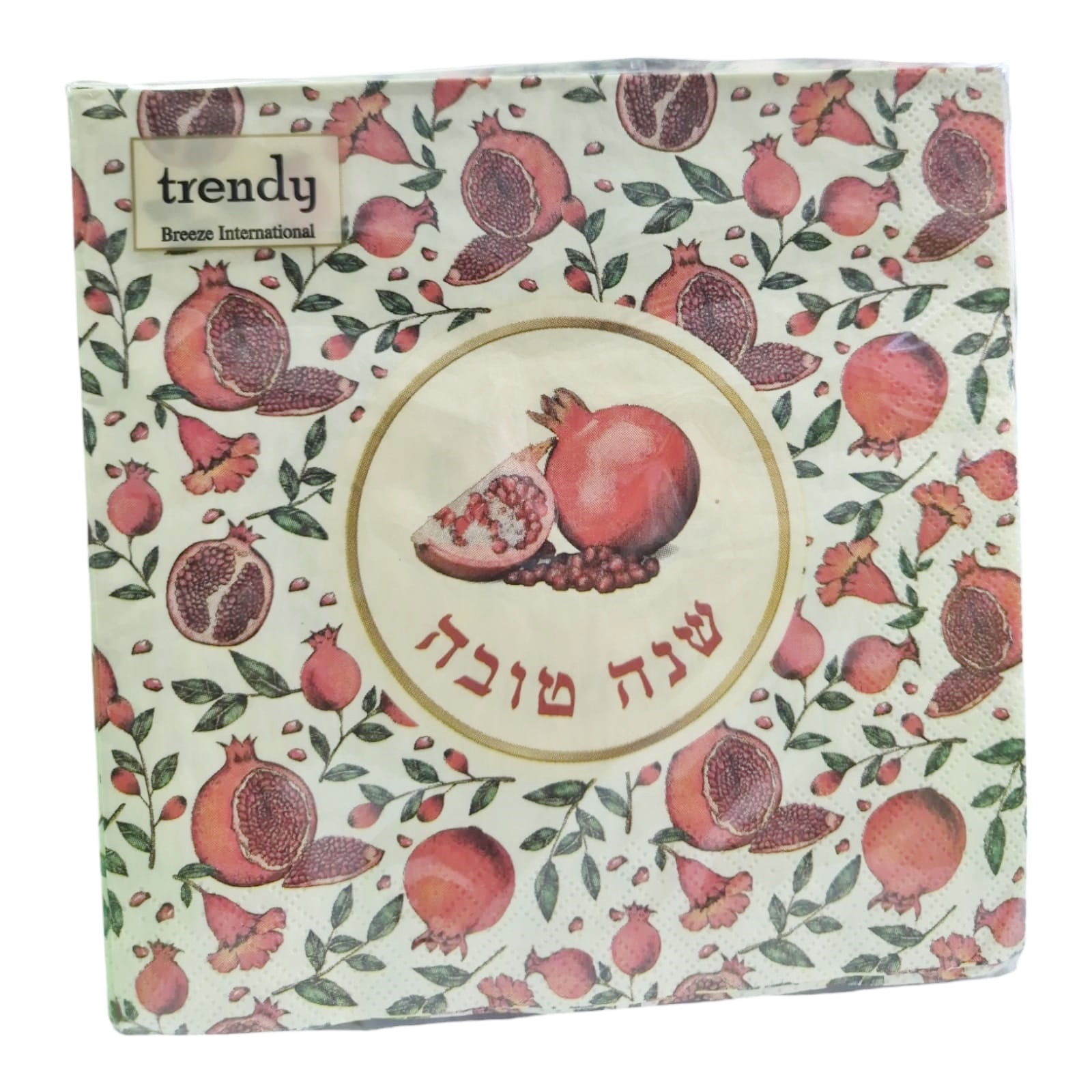 מפיות שנה טובה 20 יחידות דגם רימונים