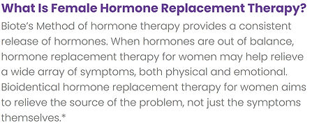 What is Female Hormone Replacement Therapy?