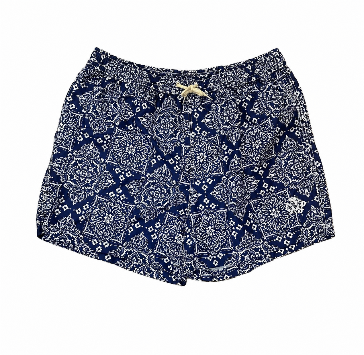 Men’s Blue Paisley Swim Shorts