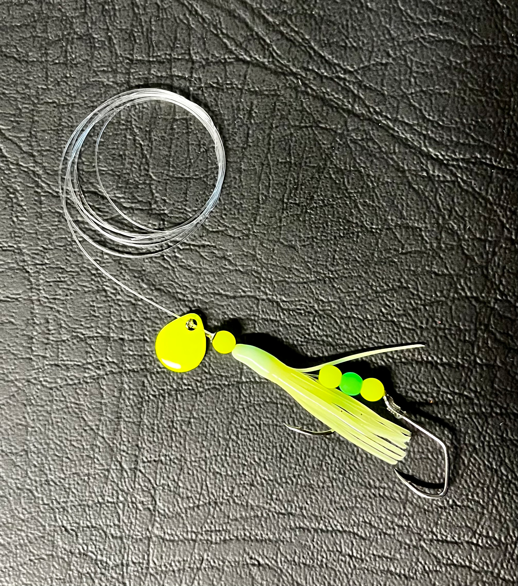 Killer Micro Chartreuse UV Glow Hoochie