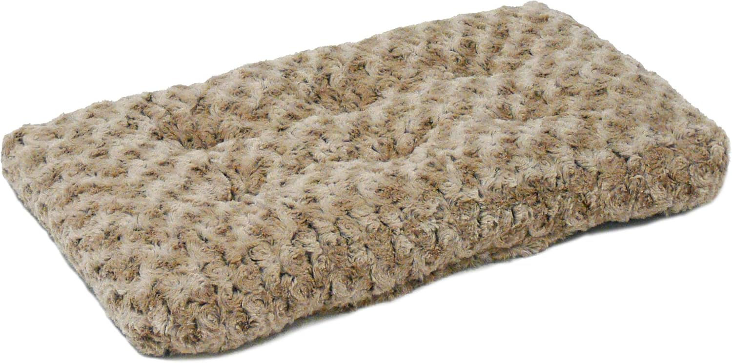 Pets Small QuietTime Deluxe Mocha Ombré Swirl Plush Pet Bed, Machine Washable