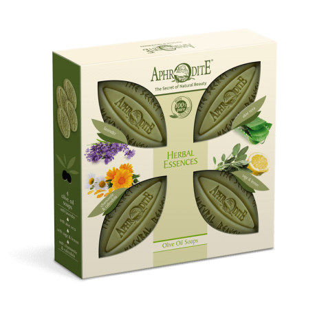 APHRODITE Herbal Essences Four Soaps Gift Set