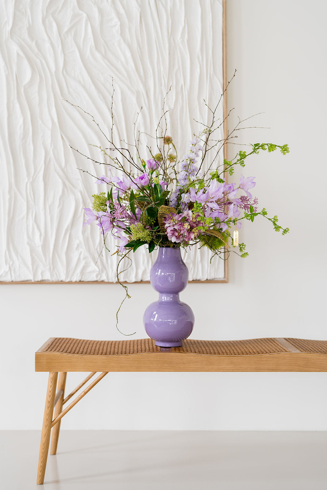 Boeket Naturally Lilac (incl. vaas)