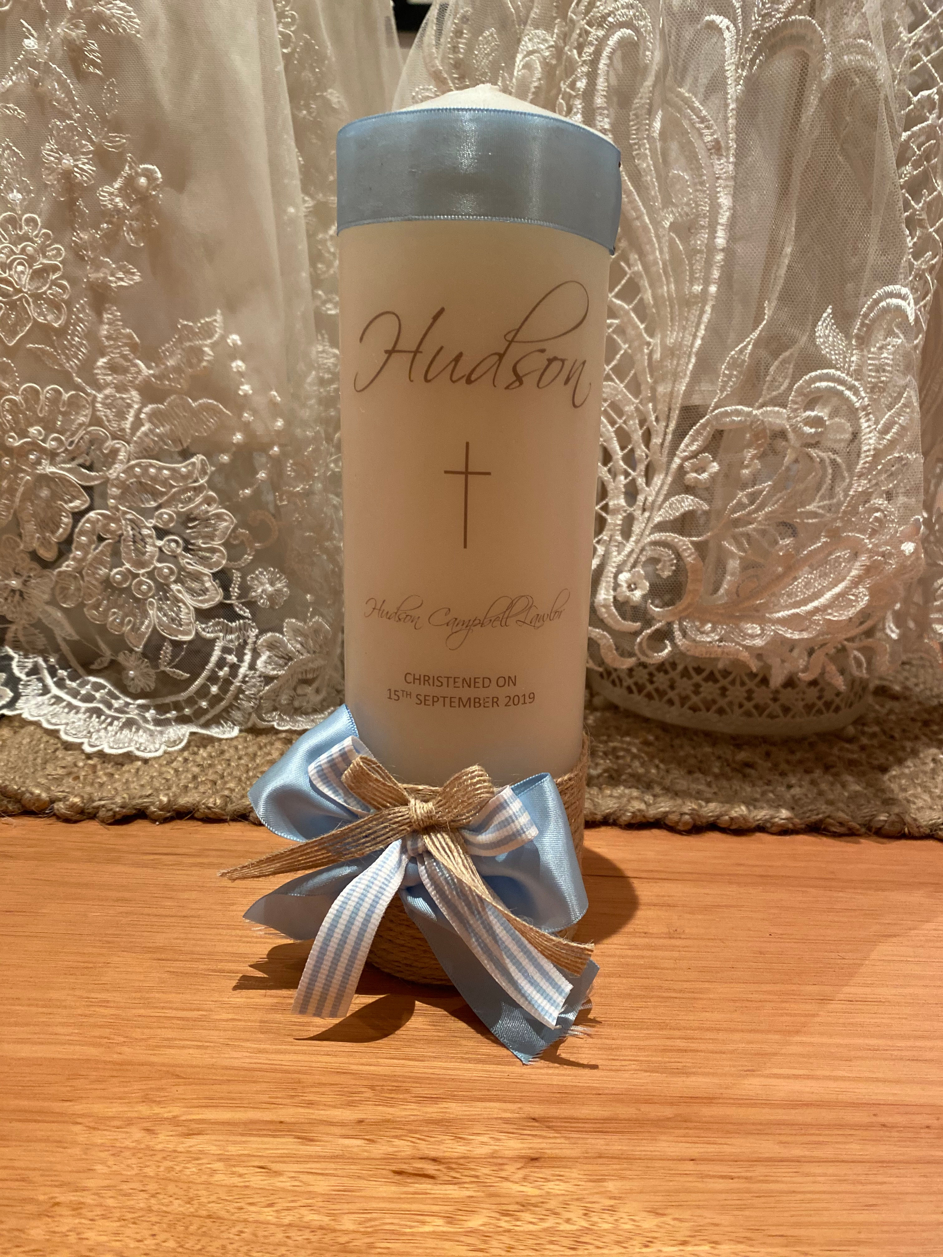 Personalised Candle Hudson Style