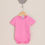 Thumbnail: Bright pink short sleeve bodysuit top