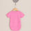 Thumbnail: Bright pink short sleeve bodysuit top