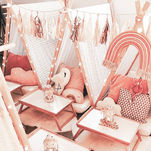 Teepee Friends Kinderparty Teepee Party Rosa Kindergeburtstag