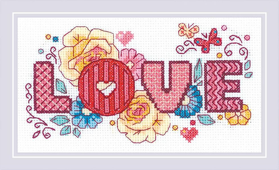 RIOLIS Love Counted Cross Stitch Kit