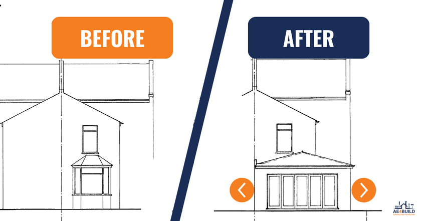 before after renovation drawings rear Victorian terrace Walthamstow 52 pembroke road