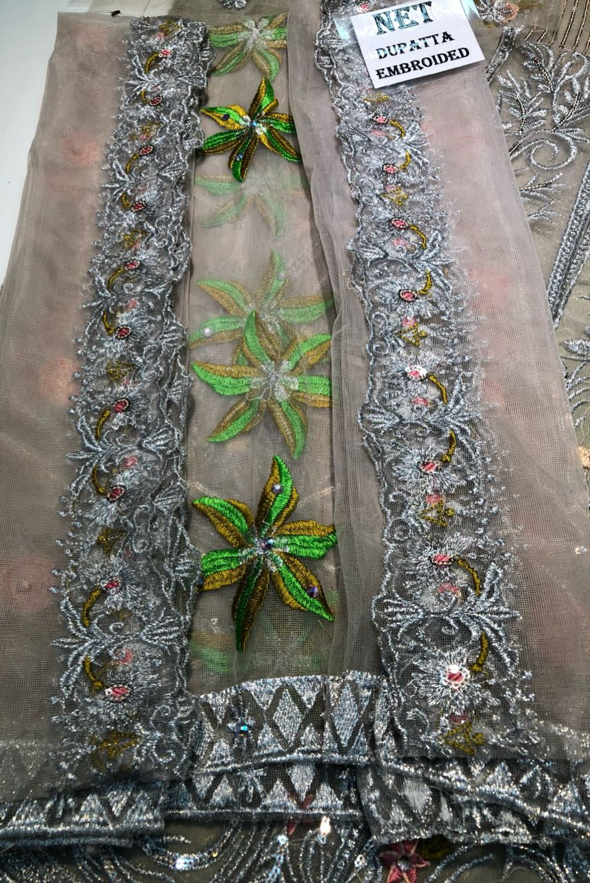 Thumbnail: Sana Safinaz Luxury Embroidered Net Bridal Collection Replica