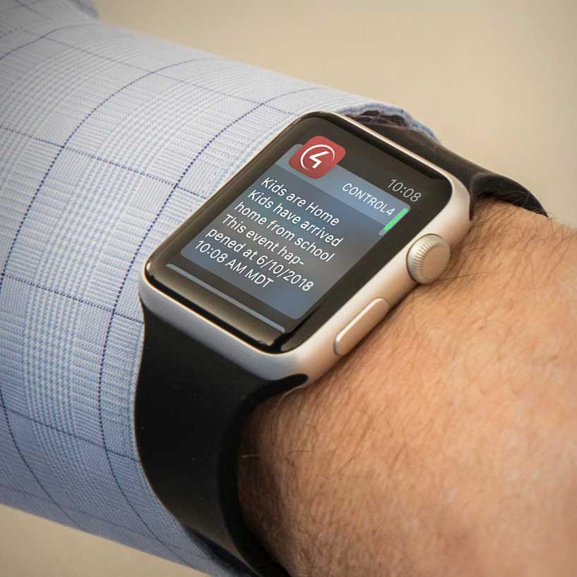 Control4 Notifications on iWatch