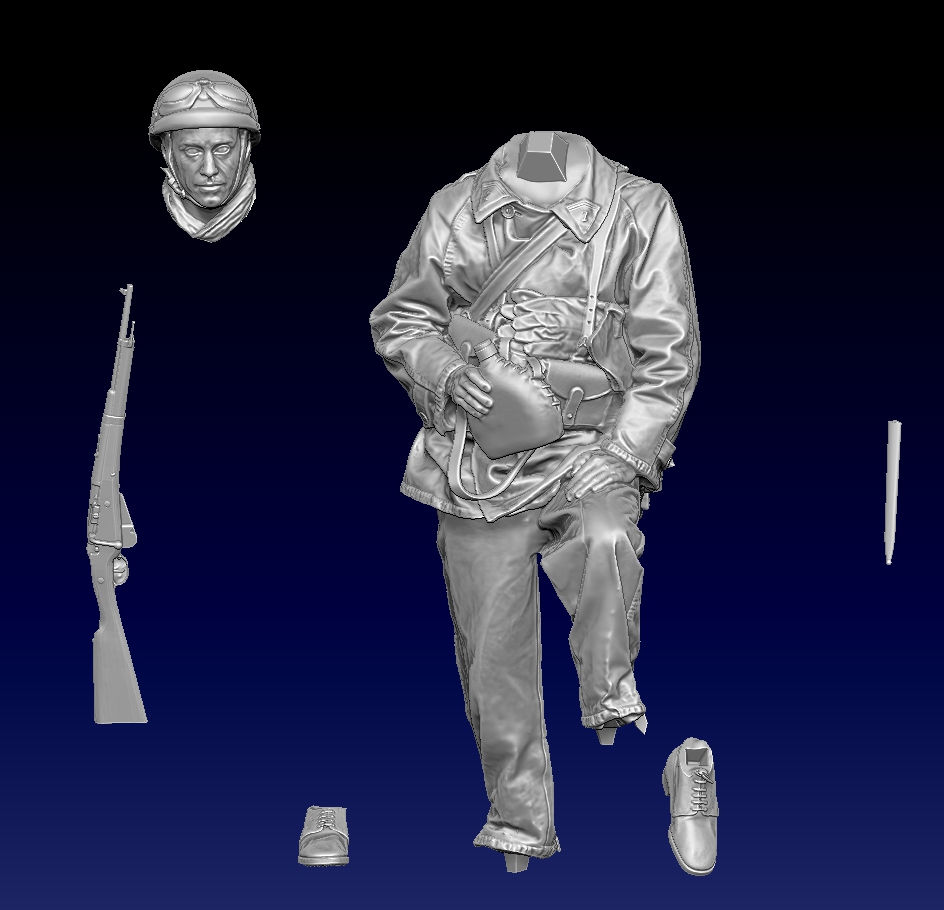 Miniature : Motocycliste 7 GRDI - France 1940