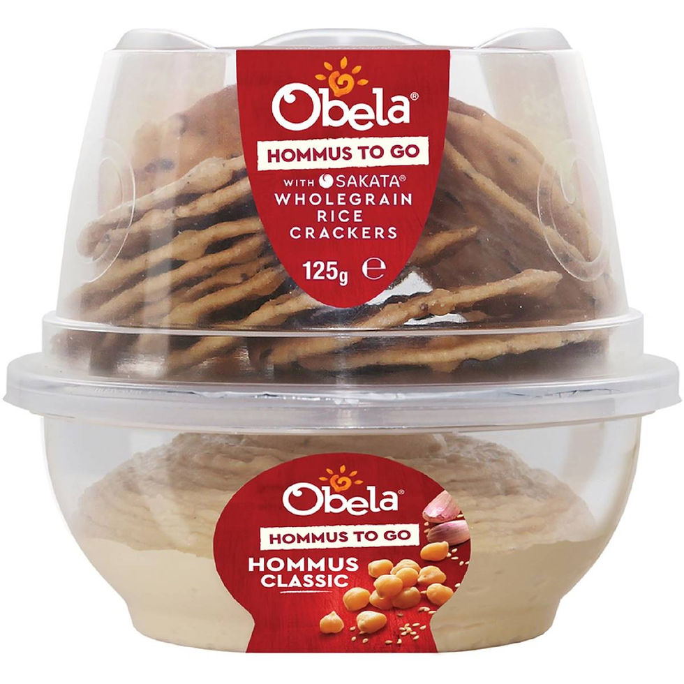 Obela Hommus To Go Classic & Sakata Crackers 125g