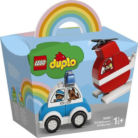 LEGO DUPLO Creative Play Fire Helicopter & Police Car - 10957