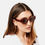 Thumbnail: Thick Cat Eye Frame Sunglasses