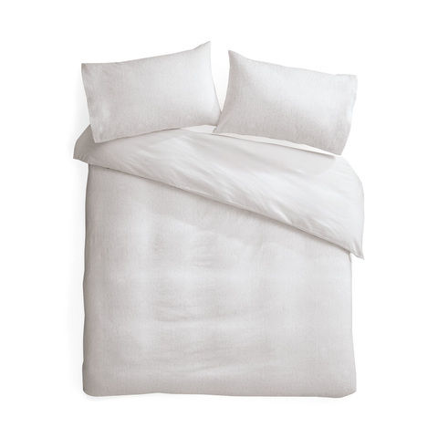 Giselle Cotton Quilt Cover Set - King Bed, White