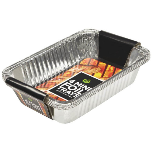Woolworths Bbq Foil Tray Mini 4 pack Zula Getz