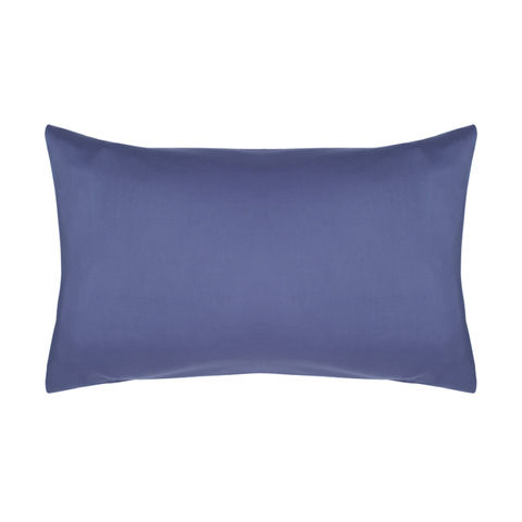 180 Thread Count Set of 2 Standard Pillowcases - Mid Blue
