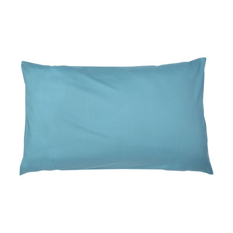 180 Thread Count Standard Pillowcases - Aqua, Set of 2