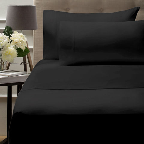 500 Thread Count Australian Grown Cotton Sheet Set - Double Bed, Anthracite