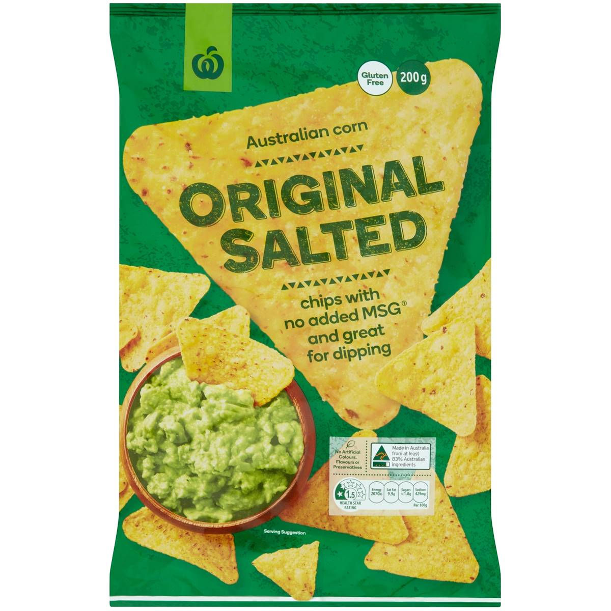 Woolworths Corn Chips Original 200g