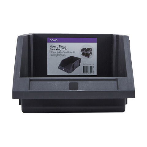 Thumbnail: Heavy Duty Stacking Tub - Black