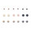 Thumbnail: 9 Pack Mini Stud Earrings
