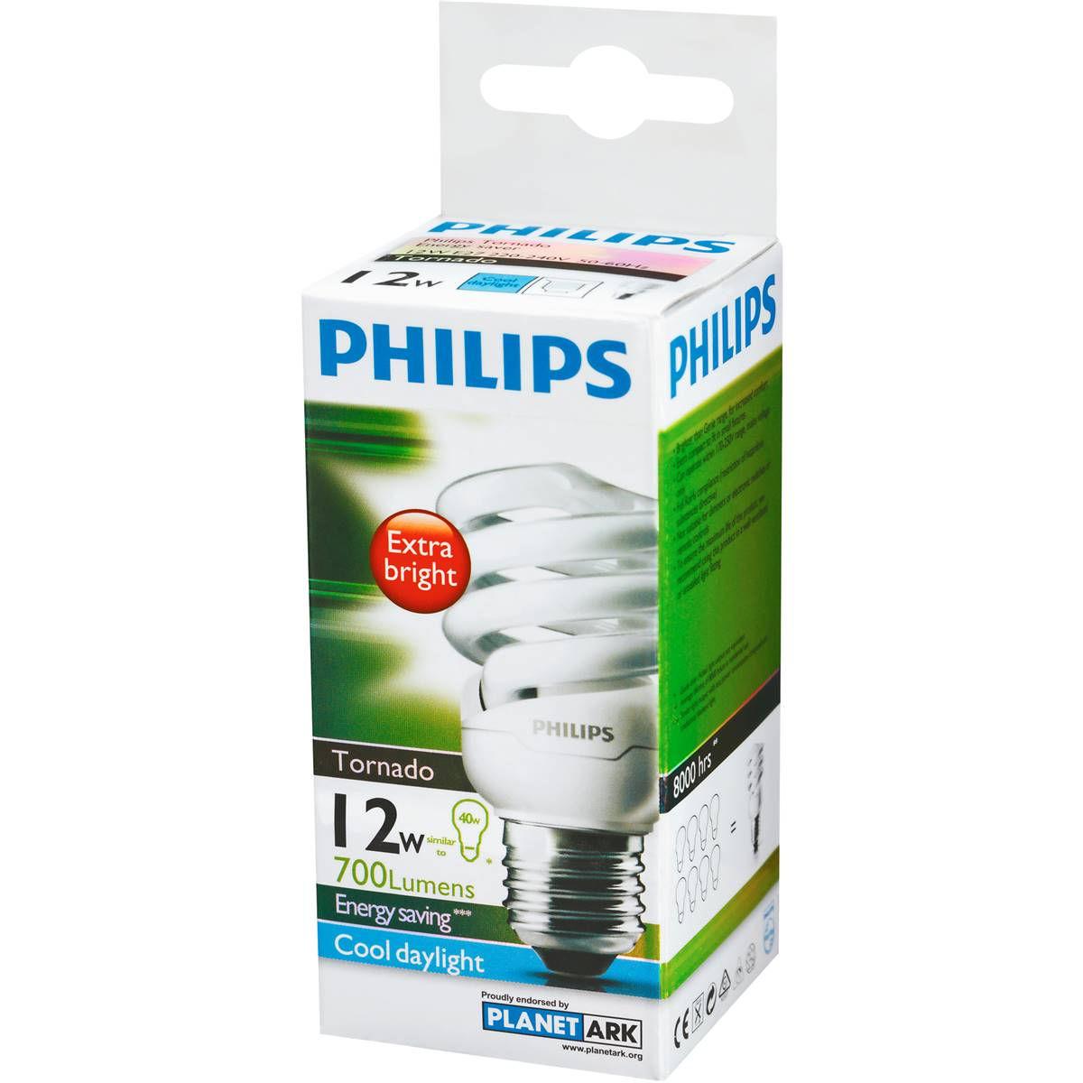 Philips Cfl Tornado Cool Daylight 12w Es Base each
