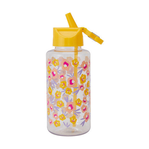 1L Ditzy Floral Cylinder Drink Bottle