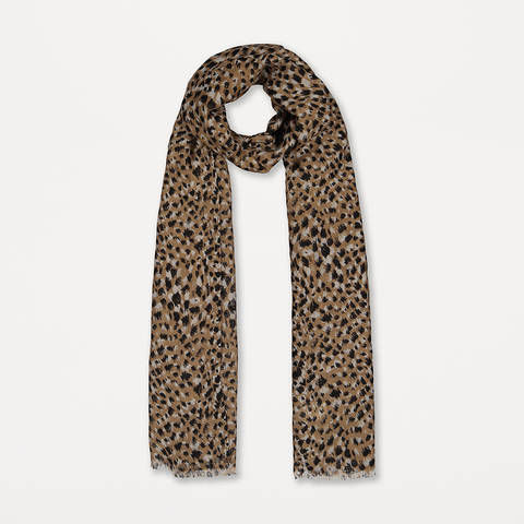 Animal Print Lightweight Scarf