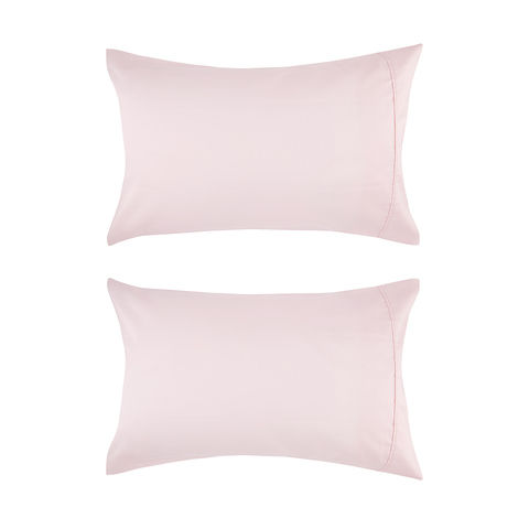 400 Thread Count Cotton Sateen 2 Standard Pillowcases - Pink