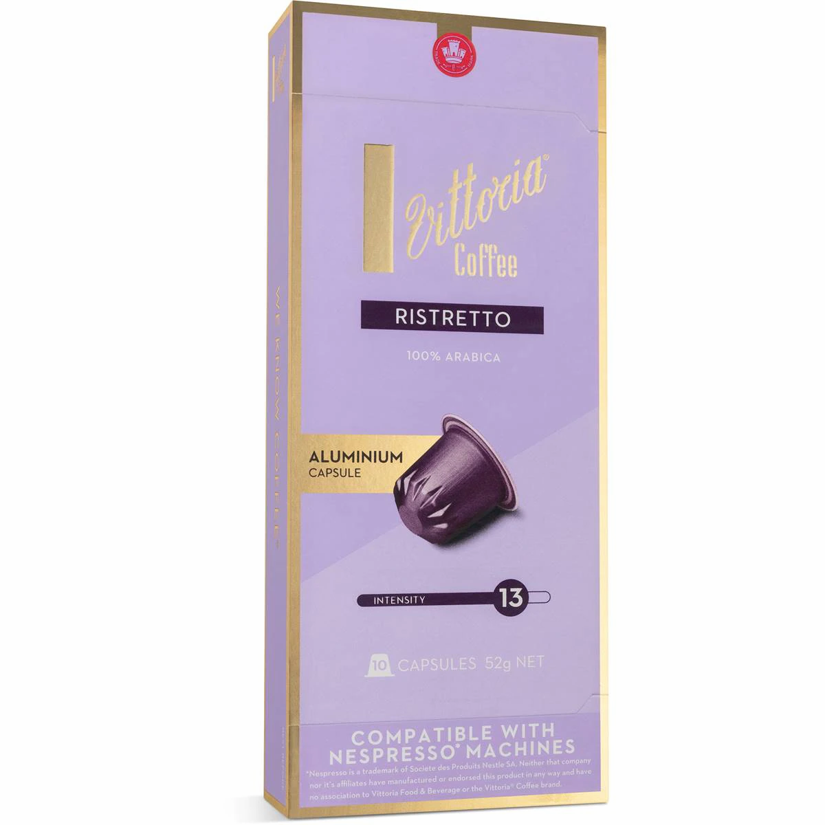 Vittoria Ristretto Nespresso Compatible Coffee Capsules pack 10