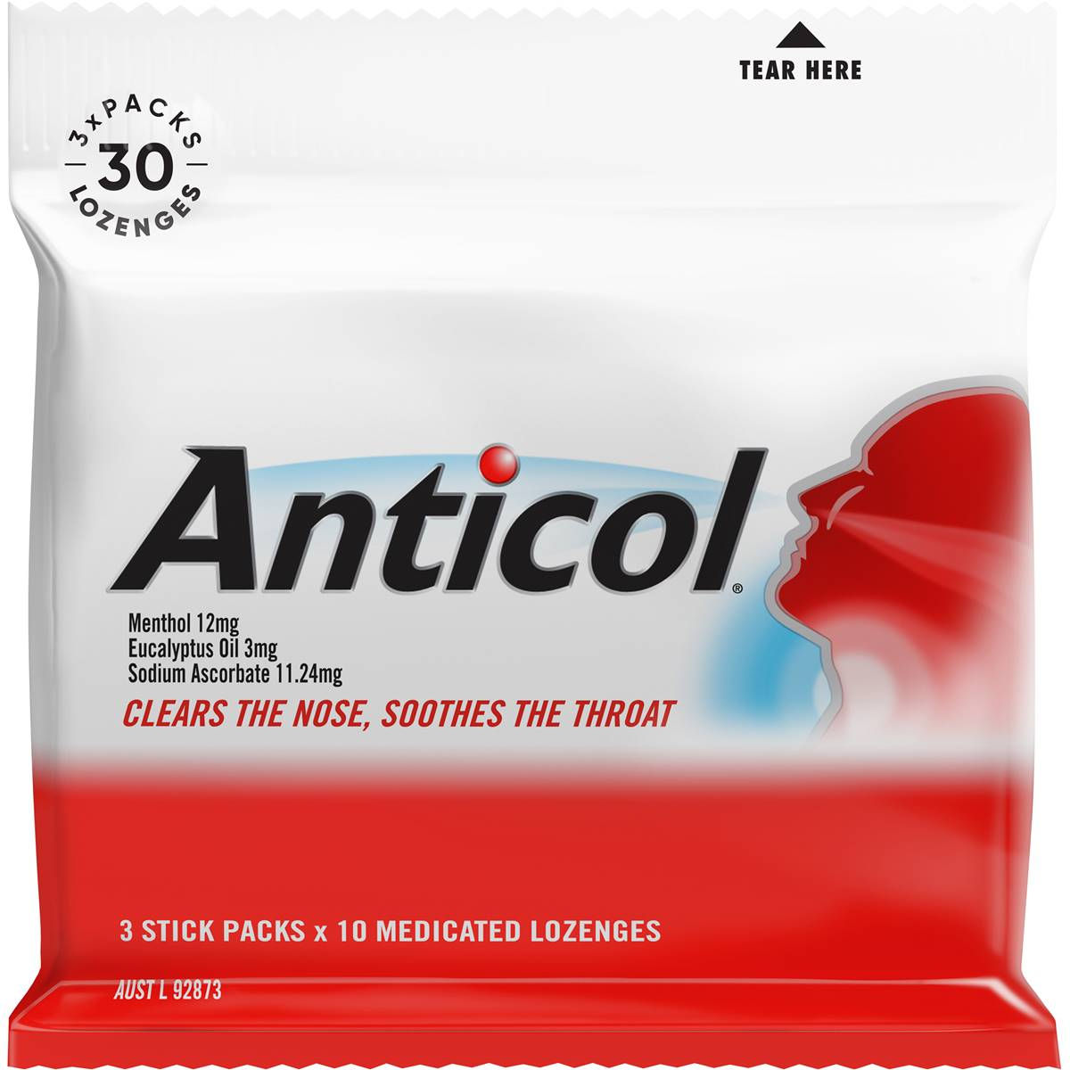 Allen's Anticol Throat Lozenge 3 pack