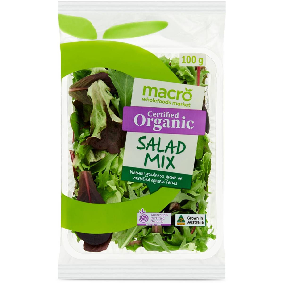 Macro Certified Organic Salad Mix 100g