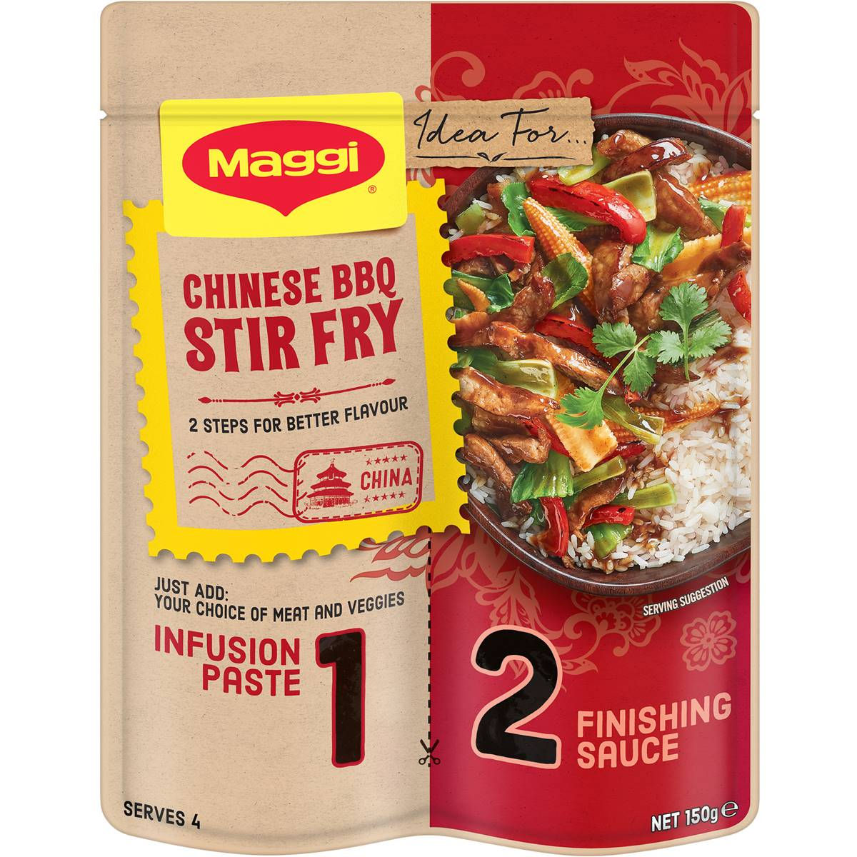 Maggi Stir Fry Creations Chinese Bbq Pork 150g