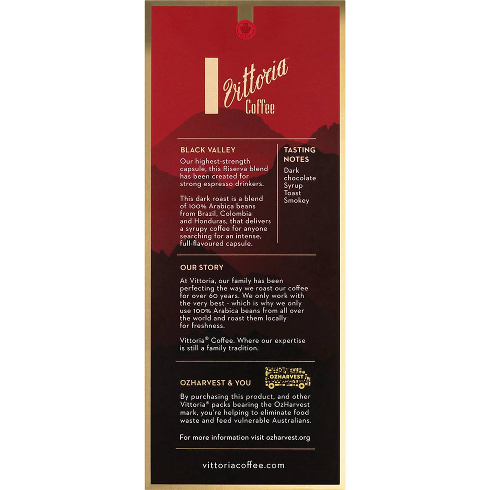 Thumbnail: Vittoria Black Valley Nespresso Compatible Coffee Capsules pack 10