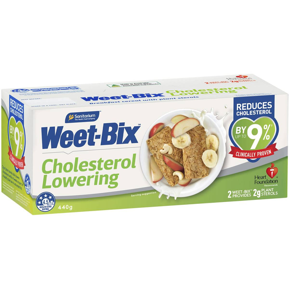 Sanitarium Weet-bix Cholesterol Lowering Breakfast Cereal 440g