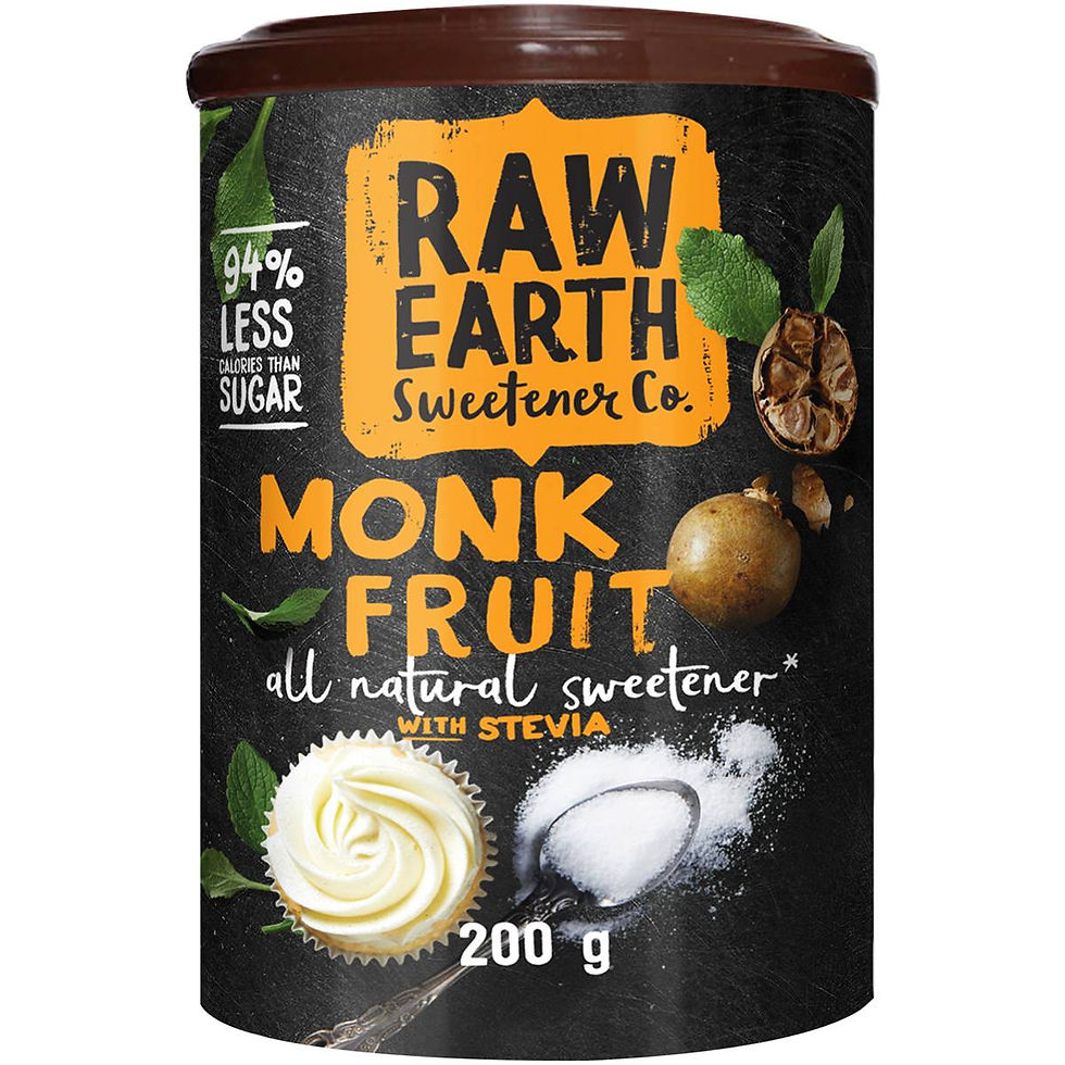 Raw Earth Natural Stevia & Monk Fruit 200g