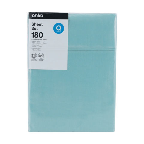 Thumbnail: 180 Thread Count Sheet Set - Queen Bed, Aqua