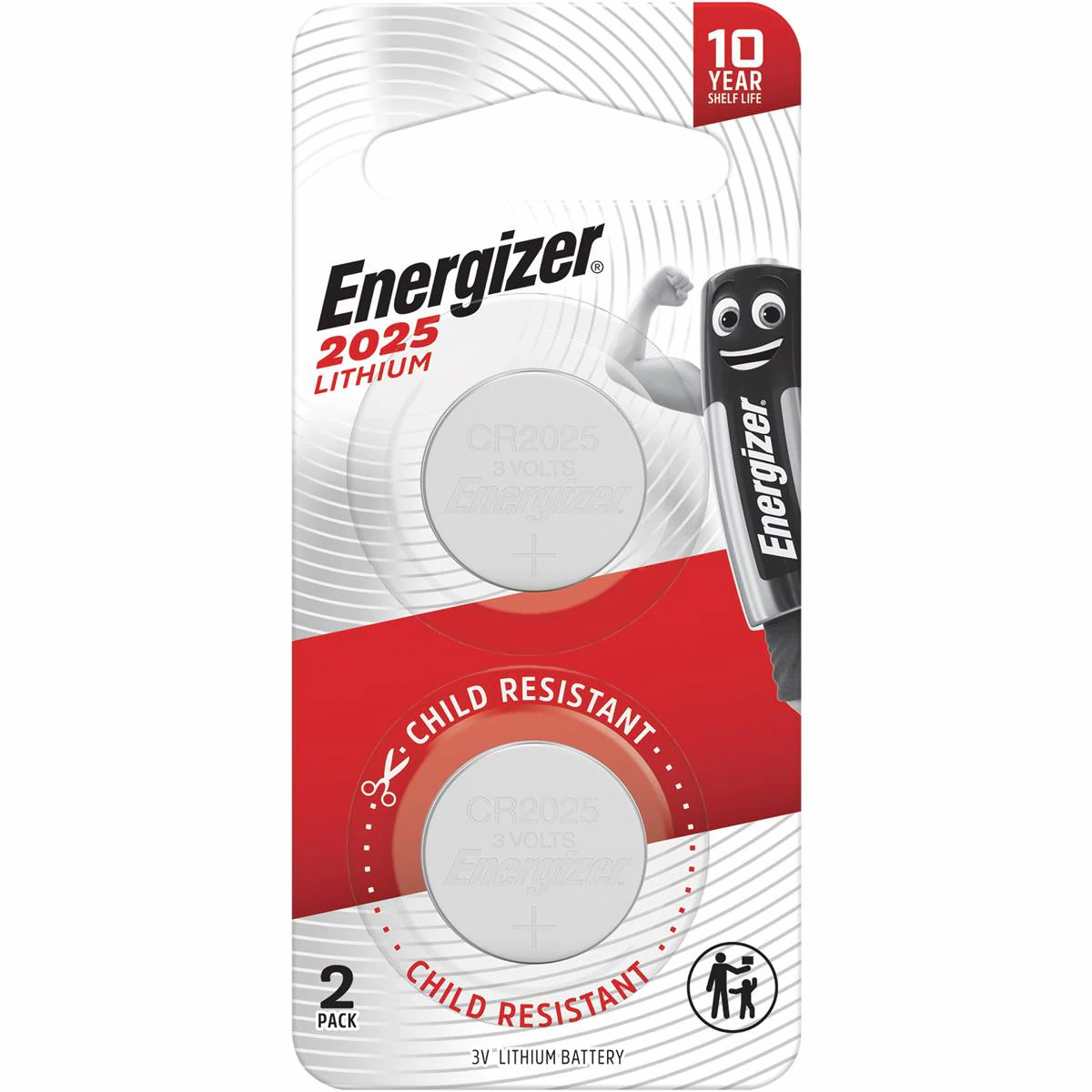 Energizer Lithium Button Batteries 2025 2 pack
