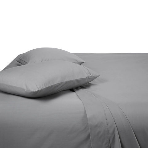 225 Thread Count Sheet Set - Queen Bed, Grey