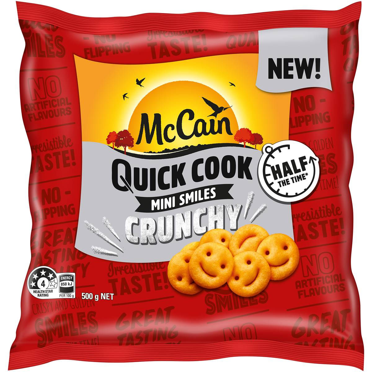 Mccain Quick Cook Mini Smiles Crunchy 500g