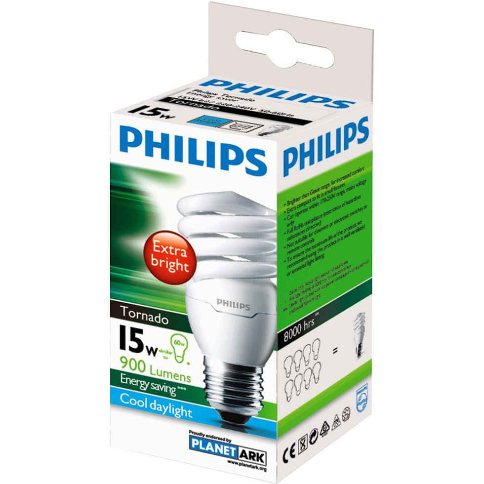 Thumbnail: Philips Cfl Tornado Cool Daylight 15w Es Base each